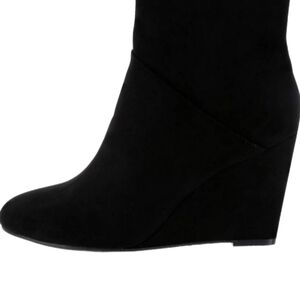 Christian Siriano Stacked Boots with Zipper, Size 10